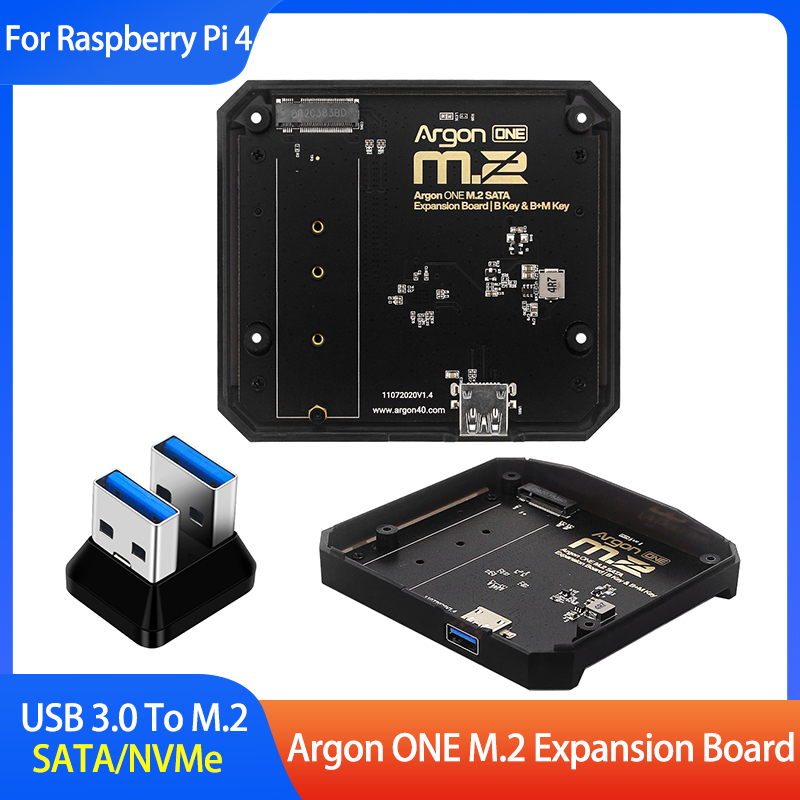 Turing Pi 2 - Carte d'extension Argon ONE M.2, adaptateur