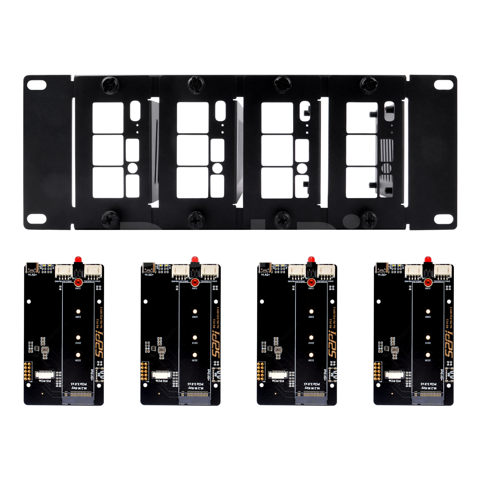 Deskpi Super6C - DeskPi Rackmate 10 pouces 2U support