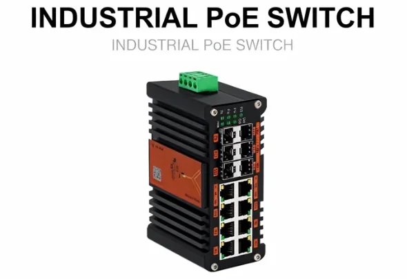 Managed Gigabit Poe Switch 8 Port 802.3At - Commutateur PoE géré industriel L2+ 8