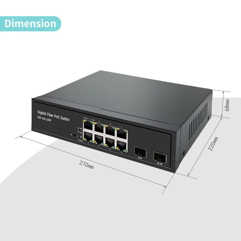 Switch PoE+ Ethernet 8 ports G - Managed Gigabit Poe Switch 8 Port 802.3At avis et prix