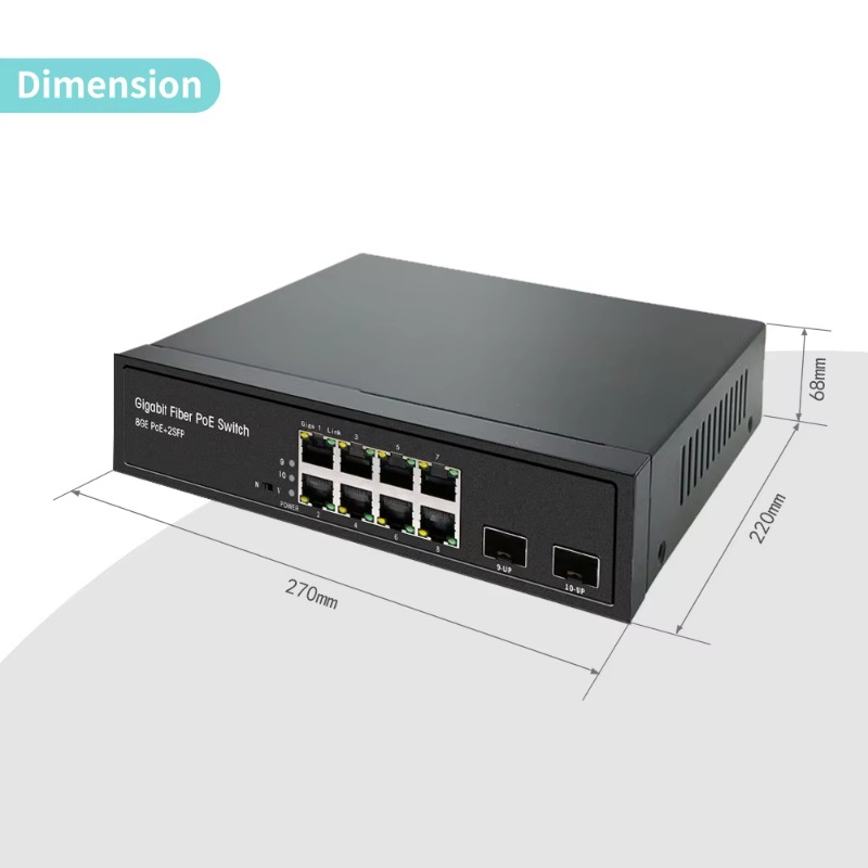 OEM ODM, commutateur Ethernet  - Managed Gigabit Poe Switch 8 Port 802.3At avis et prix